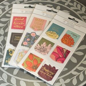 Magnetic Bookmarks American Crafts 3 Packs NWT